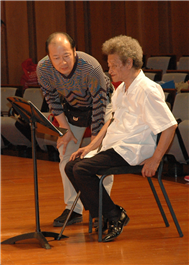 Karl with Conductor Yang Hong Nian